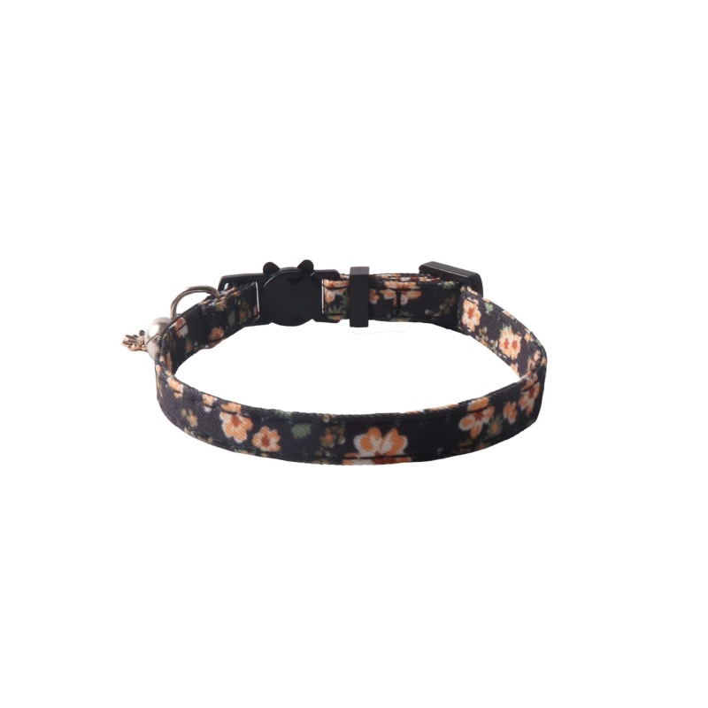 New Pet products Floral series Cat Collar Floral Accessories Cat collar Kitten collar with bell
