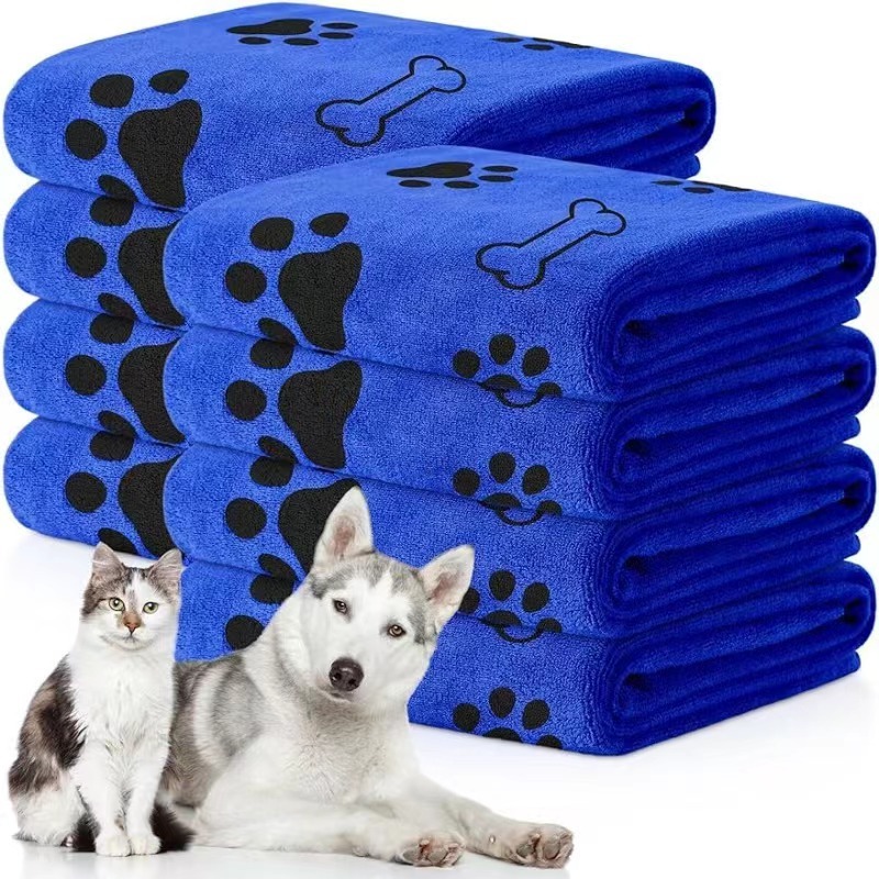 Pet Cat Dog Bath Towel Cleaning Grooming Products Small Medium Large Soft Microfiber Drying Pet Cat Dog Towel