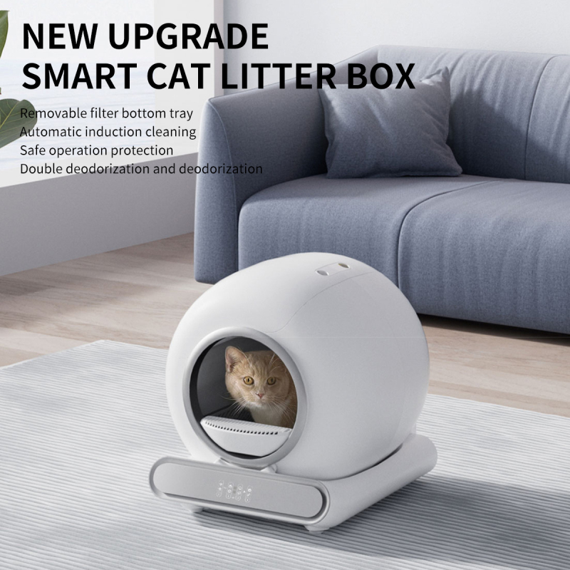 Smart cat litter box, fully automatic cleaning electric large deodorizing fully enclosed automatic cat litter box