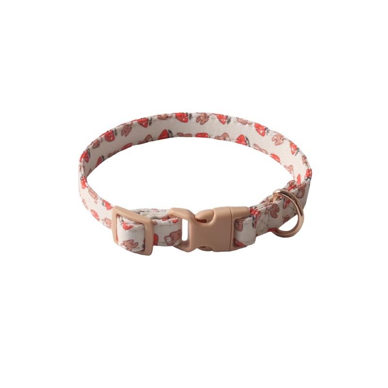 New Pet products design  Two layers of double sided bandana dog collar color buckle