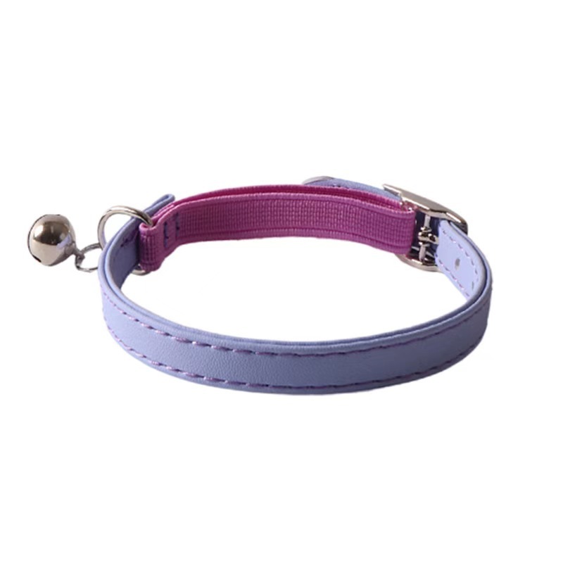 Pet multi-color cat collar PU