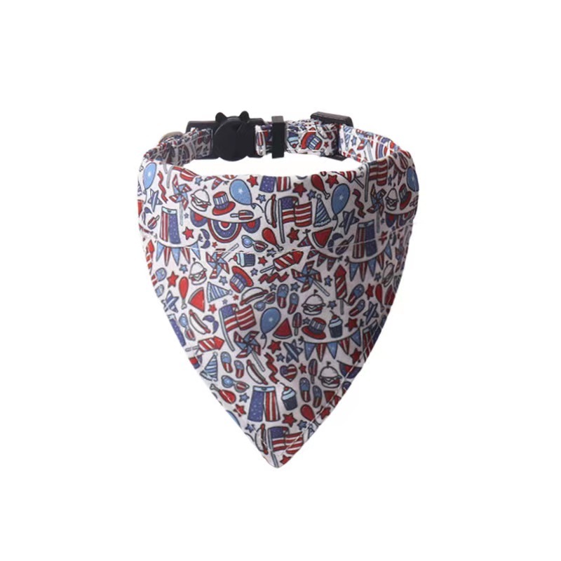 New product with bell pet collar national flag cat and dog collar