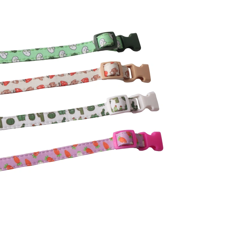 Amigo New Pet products design  Two layers of double sided bandana dog collar color buckle