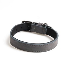 Pet collar double layer PU protects the neck