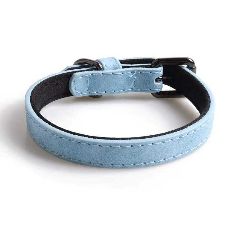 Pet collar double layer PU protects the neck