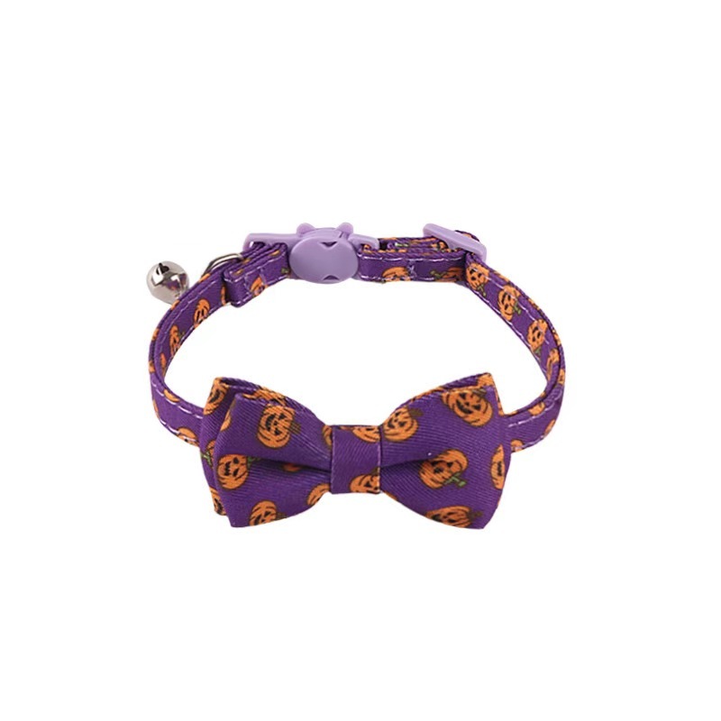 New Pet products Festivals series Cat Collar Halloween Christmas and Thanksgiving Cat collar Kitten collar with bell
