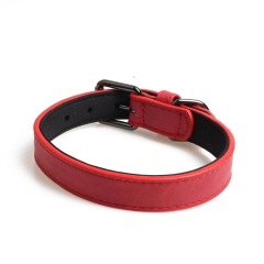 Pet collar double layer PU protects the neck