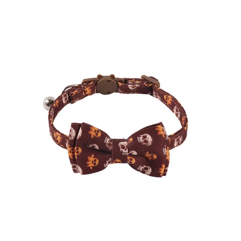 New Pet products Festivals series Cat Collar Halloween Christmas and Thanksgiving Cat collar Kitten collar with bell