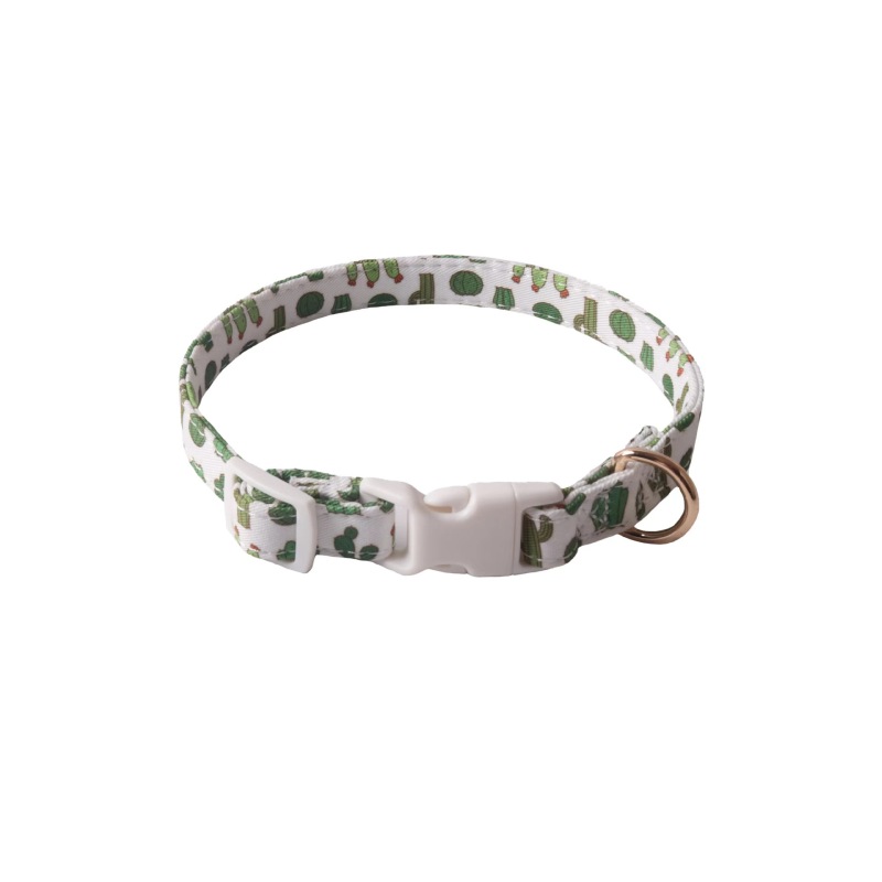 New Pet products design  Two layers of double sided bandana dog collar color buckle