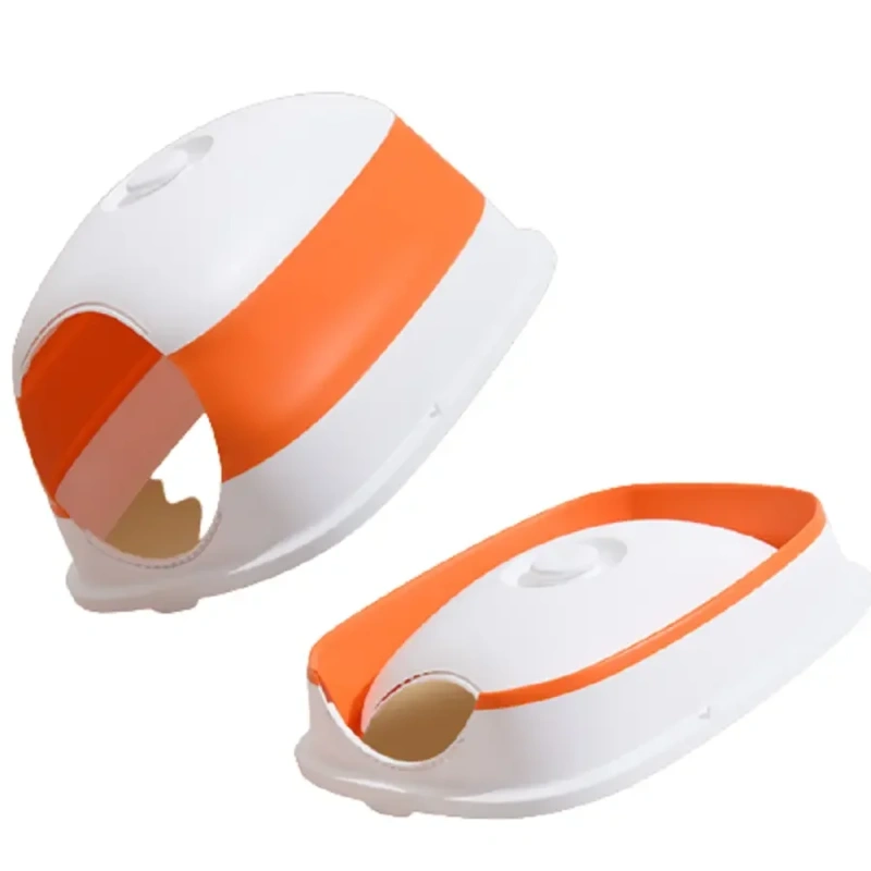 Pet Supplies Wholesale Pet Cat Toilet box Large Uv Light Cat Litter Box Folded Soft Silicone Enclosed Cat Liter Box