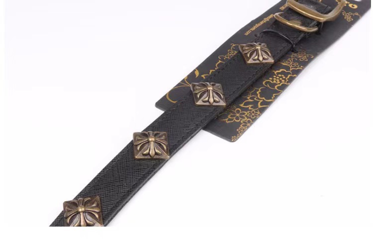 New Genuine Leather Bronze Retro Collar