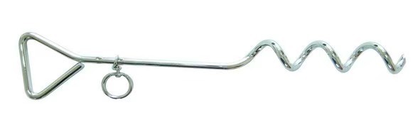 Outdoor iron galvanized chrome plated dog stake ground stake holder fixed stake pet leash