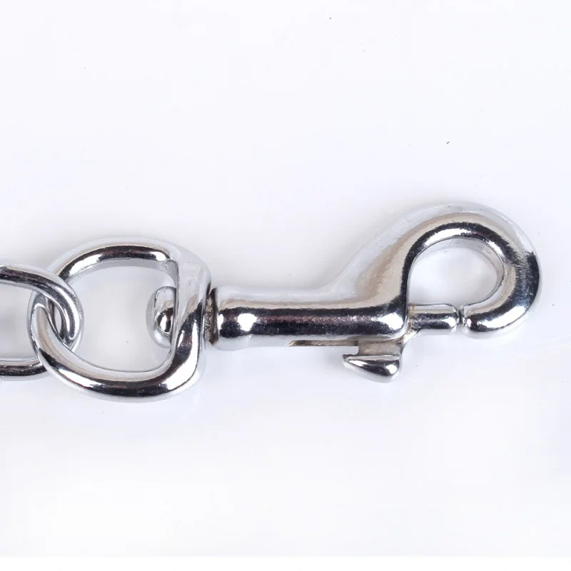Pet metal dog chain collar leash for cats and dogs foam comfortable handle Outdoor dog leash sets can be customized