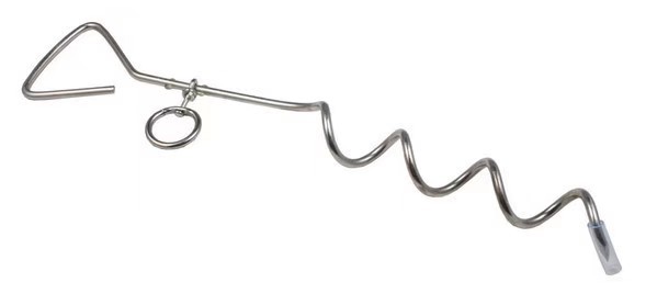 Outdoor iron galvanized chrome plated dog stake ground stake holder fixed stake pet leash