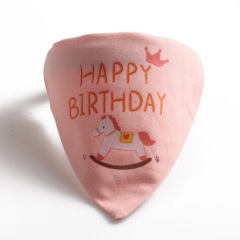 Wholesale pet birthday collar series triangle towel