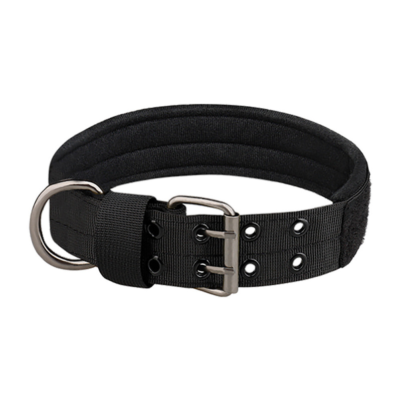 Waterproof Training Large Dog Collar Set Custom Logo Adjustable Nylon Webbing Tactical Big Dog Collar Leash Set