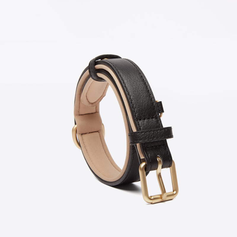 High quality breathable Soft Padded Pet Collars designer adjustable leather waterproof luxury dog collar