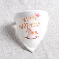 Wholesale pet birthday collar series triangle towel