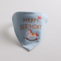 Wholesale pet birthday collar series triangle towel