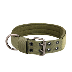 Waterproof Training Large Dog Collar Set Custom Logo Adjustable Nylon Webbing Tactical Big Dog Collar Leash Set
