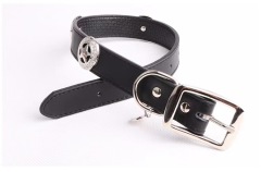 Genuine leather pet dog collar can be used with large dog leash