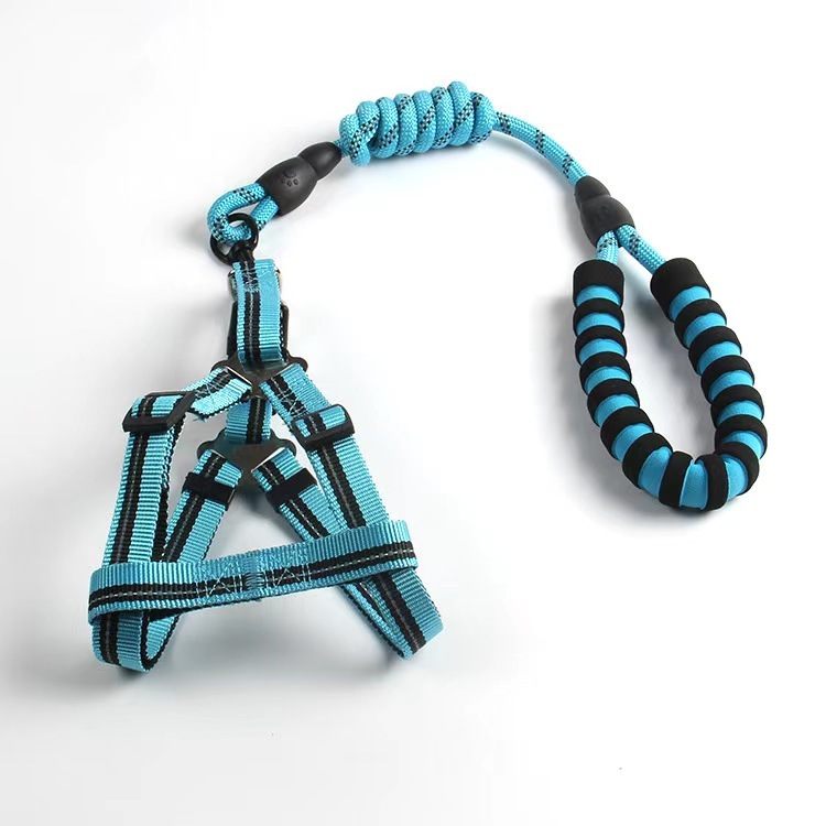 pet reflective chest strap leash, multi-color optional sustainable use leash for dogs