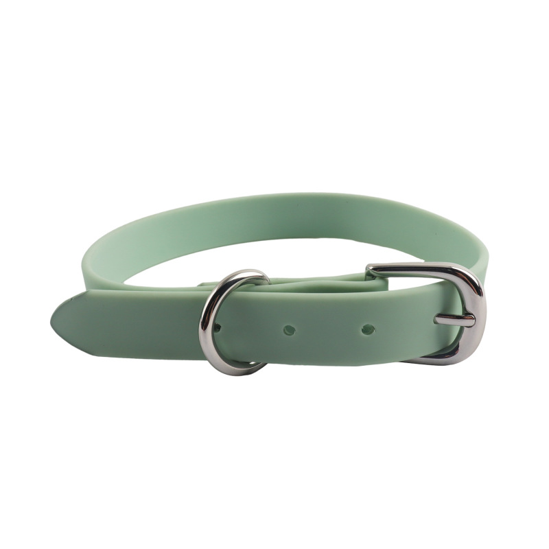 Adjustable PVC Dog Collar，Waterproof Durable Factory Pet Collar With Metal Hardware