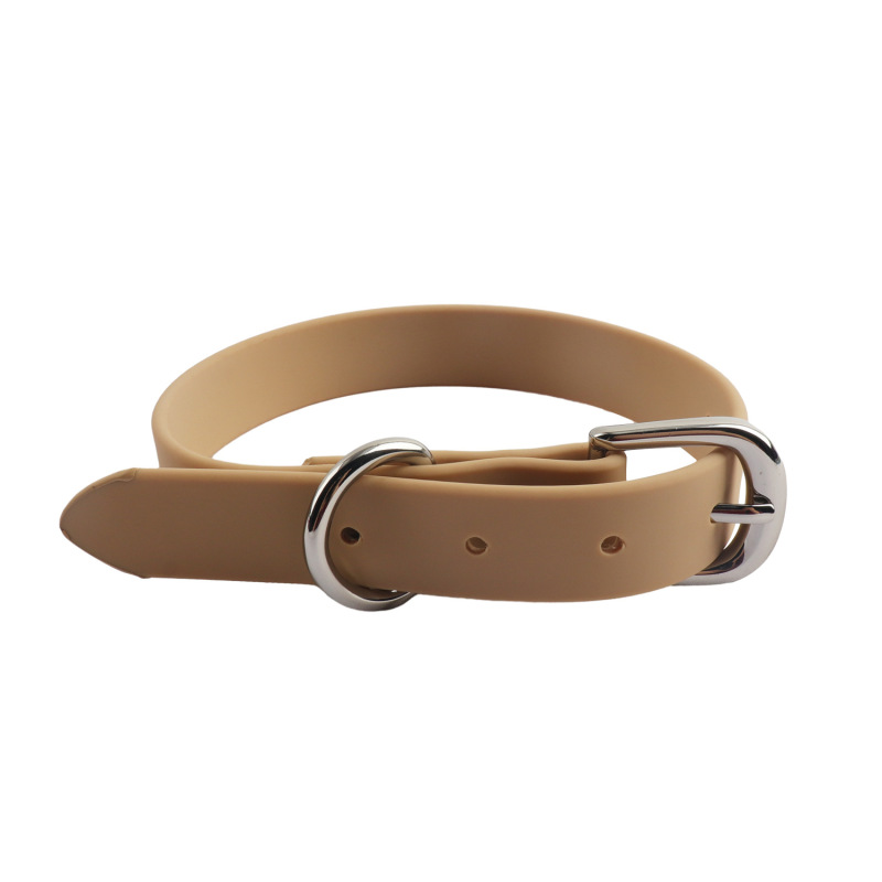 Adjustable PVC Dog Collar，Waterproof Durable Factory Pet Collar With Metal Hardware