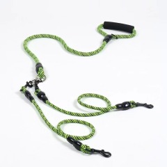 Detachable Multi-Buckle Pet Leash Dog Walking Traction Nylon Three Dog Leash