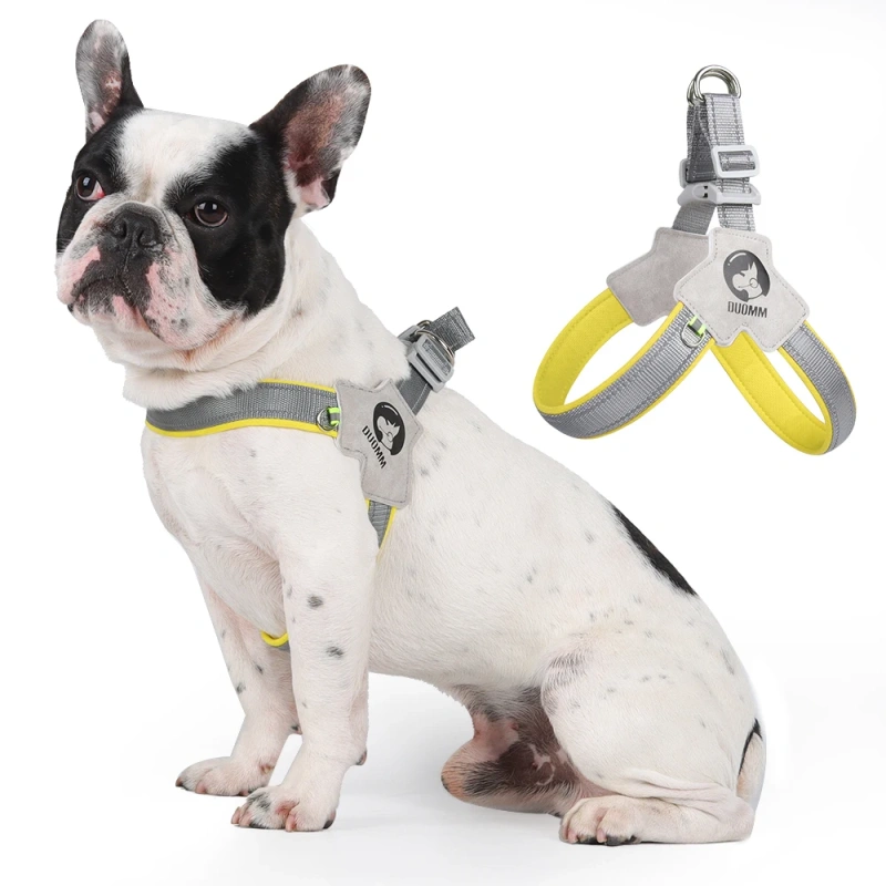 New style dog chest strap, saddle style pet chest strap, breathable reflective dog strap, pet leash