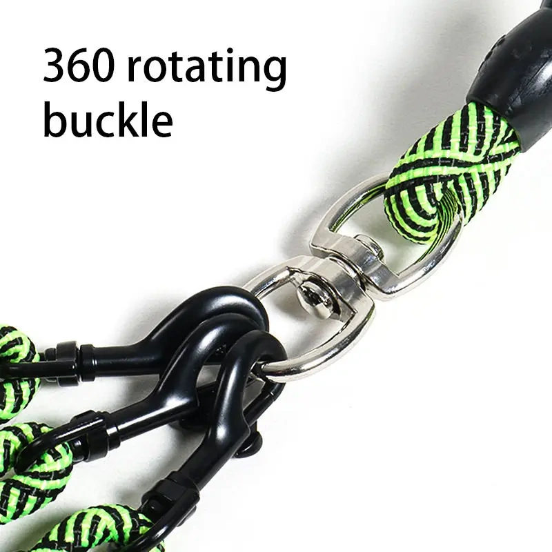 Detachable Multi-Buckle Pet Leash Dog Walking Traction Nylon Three Dog Leash