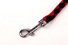 One-to-two double-headed pet double leash dog braided round rope dog chain