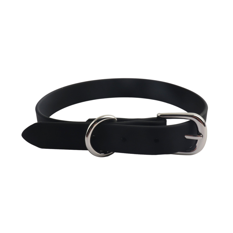 Adjustable PVC Dog Collar，Waterproof Durable Factory Pet Collar With Metal Hardware