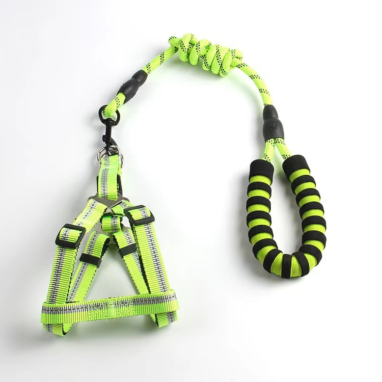 pet reflective chest strap leash, multi-color optional sustainable use leash for dogs