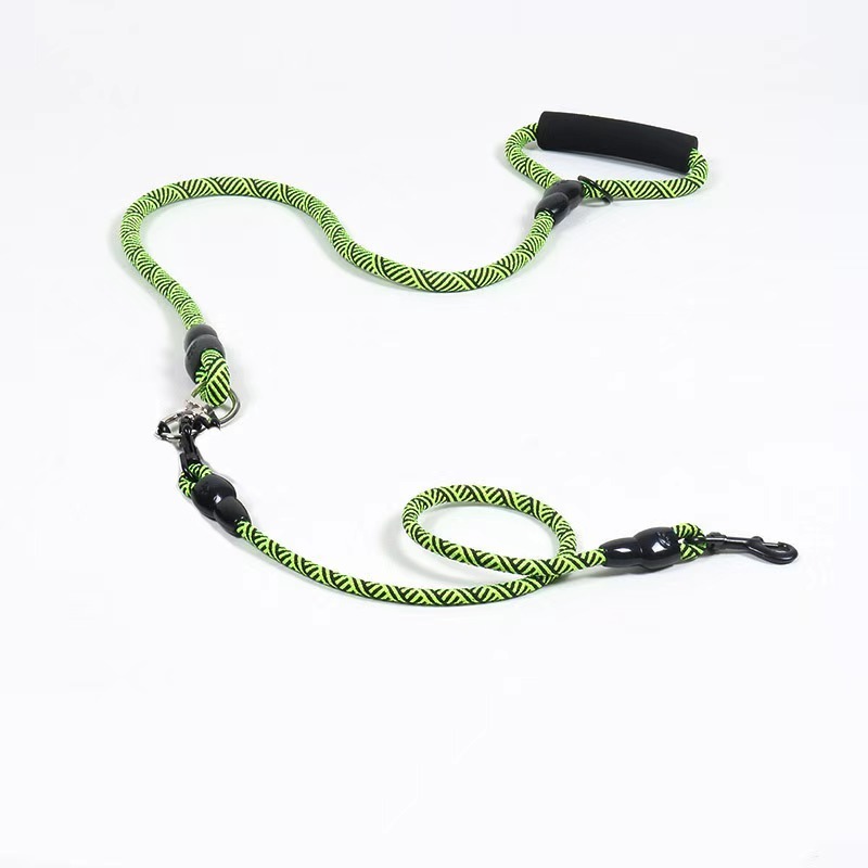 Detachable Multi-Buckle Pet Leash Dog Walking Traction Nylon Three Dog Leash