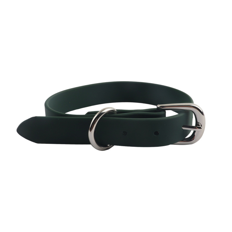 Adjustable PVC Dog Collar，Waterproof Durable Factory Pet Collar With Metal Hardware
