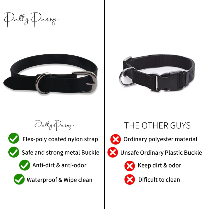 2024 New Product Outdoor Sport Training Pvc Dog Collar Waterproof Durable Factory Pet Collar With Metal Hardware