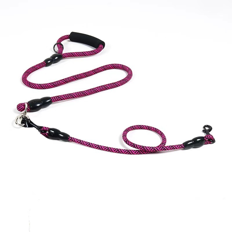 Detachable Multi-Buckle Pet Leash Dog Walking Traction Nylon Three Dog Leash