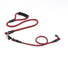 Detachable Multi-Buckle Pet Leash Dog Walking Traction Nylon Three Dog Leash