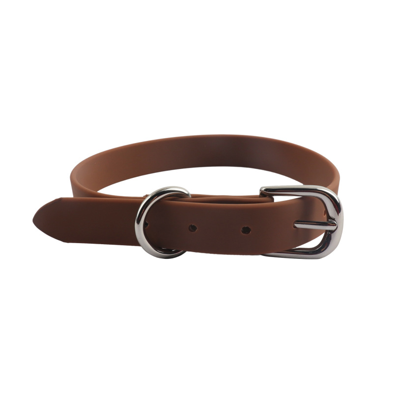 Adjustable PVC Dog Collar，Waterproof Durable Factory Pet Collar With Metal Hardware