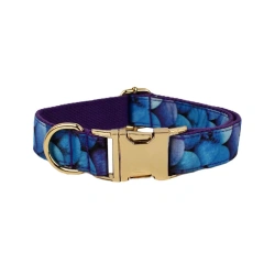 High Quality Pet Accessories Customized Designer Purple Personalized Cotton Dog Collar Leashes Printing Dog Harness  Animal 04