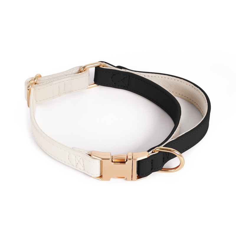 High Quality Leather Dog Leash Dog collar And Harness set