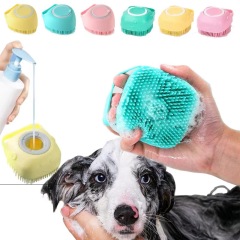 Pet Bath Brush Shampoo Massage Brush Soft Silicone Puppy Cat Comb Pet Dog Cleaning Brush for Dog Cat Shower Grooming Tool