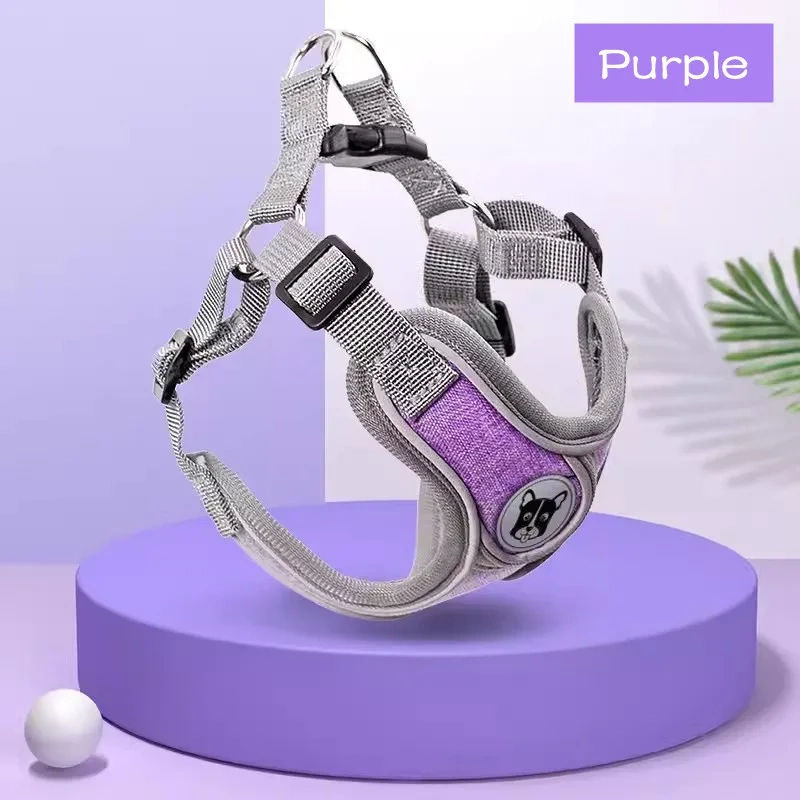 Dog Harness Leash Set Adjustable Pet Harness Vest For Small Large Dog Cat Reflective Mesh Puppy Cat Chest Strap Dog Accessories