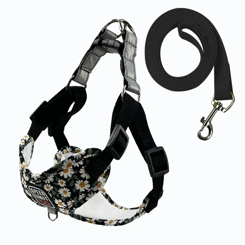 No Pull Dog Harness Leash Set for Small Medium Dog Reflective Harness Vest Walking Lead Leash For Small Dogs Chihuahua Pug