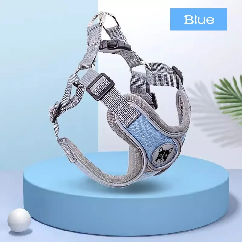 Dog Harness Leash Set Adjustable Pet Harness Vest For Small Large Dog Cat Reflective Mesh Puppy Cat Chest Strap Dog Accessories