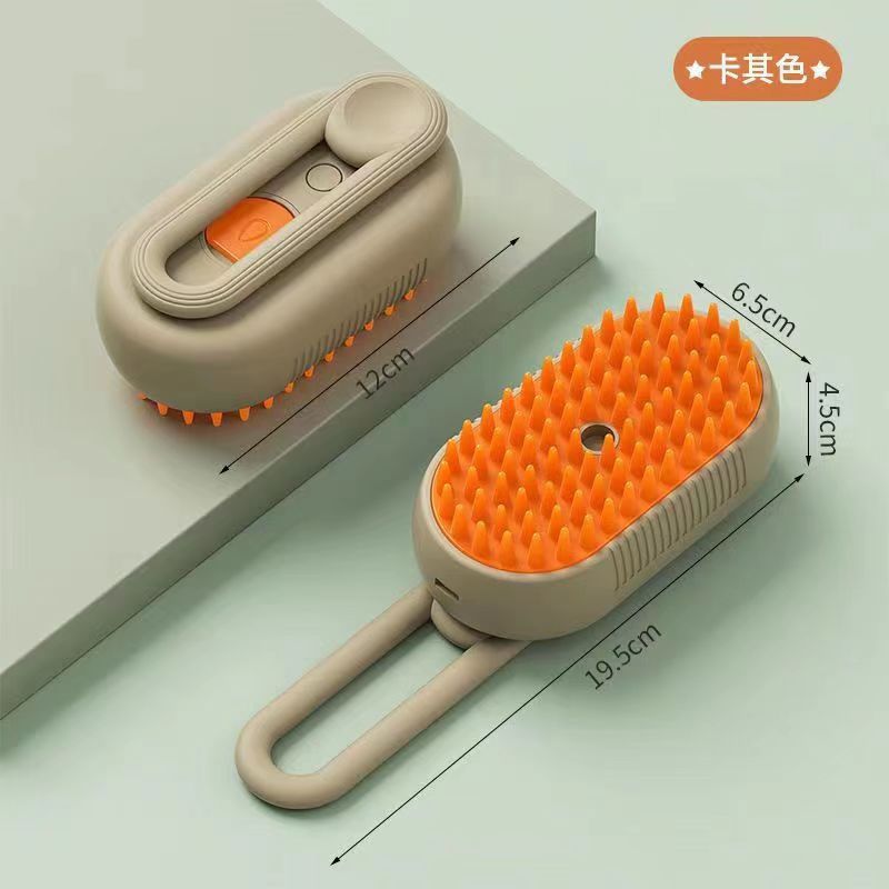 Steam Pet Brush 3-in-1 Massage Dog Steam Brush Pet Beauty Remove Tangled and Loose Hair From Cats and Dogs