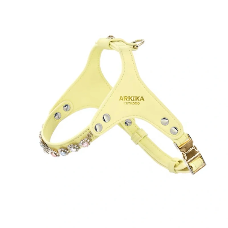 Adjustable Hot Drilling Bow Pet Chest Strap Cat Leash Rope Set Small Dog Collar Chest Back Dog Strap Small Dog Pet Supplies