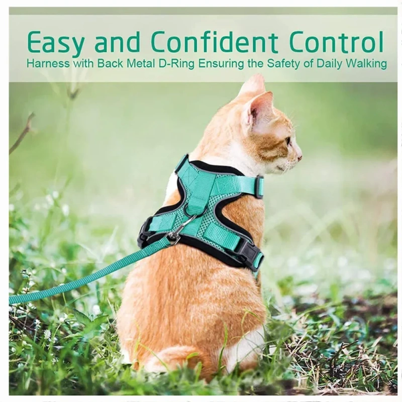 Panda-souce.com | Cat Harness and Leash for Walking,Escape Proof Soft ...