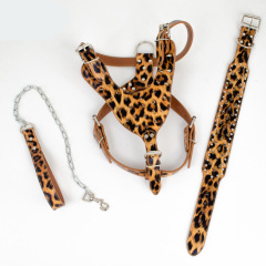 Rivet Bullet Dog Harness Leash Collar Three-Piece Set